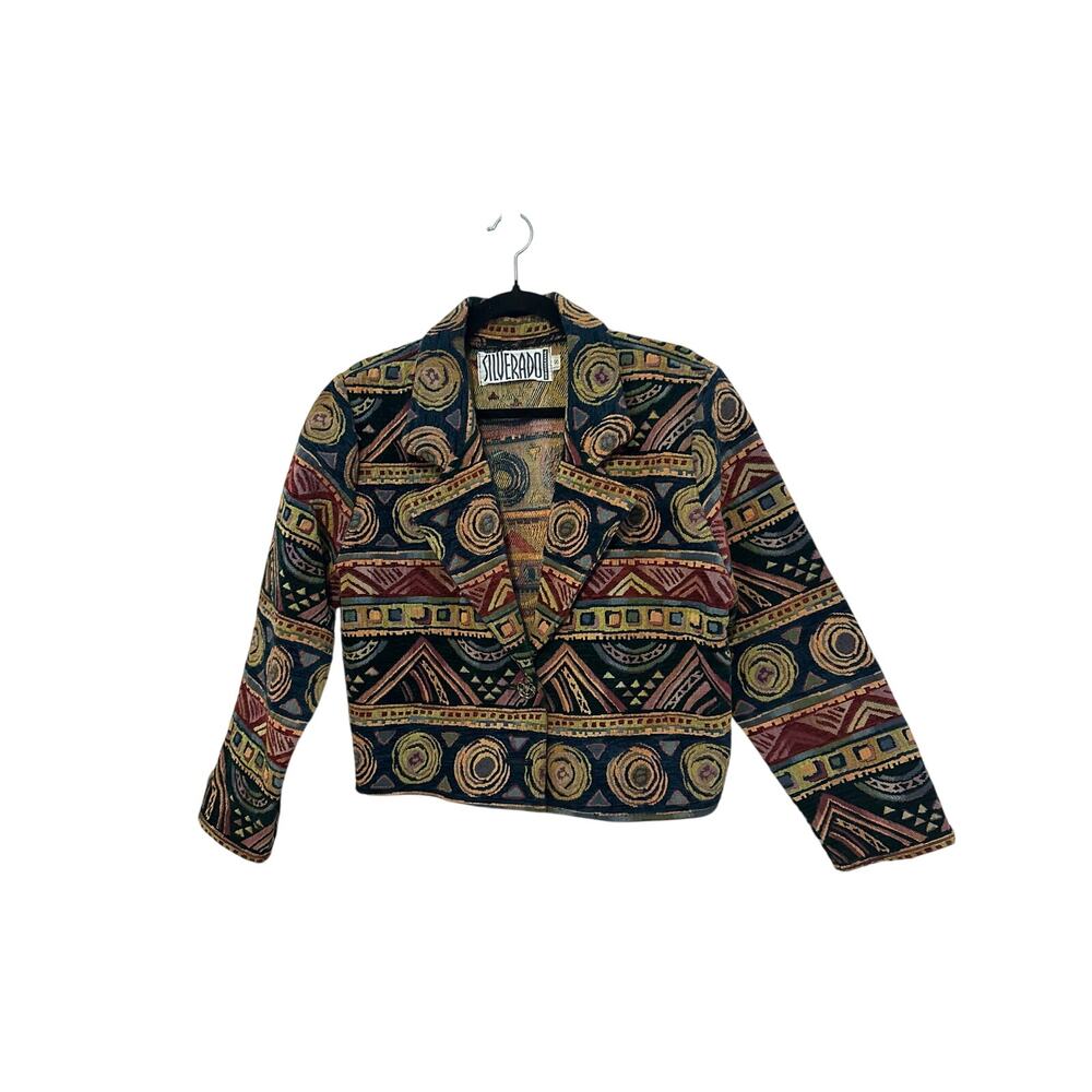 Vintage Silverado Jacket Small Multi Southwestern… - image 5